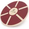 ProsourceFit Wooden Balance Board Non-Slip Wobble Core Trainer 15.75in (39.5cm) Diameter with 360 Rotation for Stability Training, Full Body Exercises, Physical Therapy(Red)