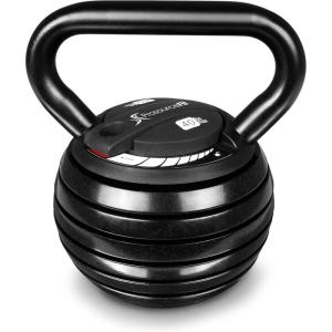 ProsourceFit Adjustable 40-lb Cast Iron Kettlebell Weight Set for Home Gym Strength Training