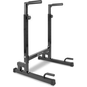 ProsourceFit Dip Stand Station, Heavy Duty Ultimate Body Press Bar with Safety Connector for Tricep Dips(Black)