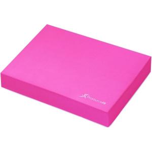ProsourceFit Exercise Balance Pad, Non-Slip Cushioned Foam Mat & Knee Pad for Fitness and Stability Training, Yoga, Physical Therapy(Pink)