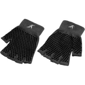 ProsourceFit Grippy Yoga Gloves, Yoga Hand Grips with Firm Fingerless Design, One Size Fits All Yoga Gloves with Grips for Women and Men(Black)