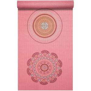 ProsourceFit Mandala Yoga Mat 3/16″ (5mm) Thick Workout Surface with Exclusive Printed Designs for Stylish Comfort, Stability, and Balance; Non-Slip Option for Yoga and Pilates(Satya – Pink)