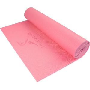 ProsourceFit Original Yoga Exercise Mat ¼” (6mm) Thick for Comfort and Stability with Carrying Straps, Non Slip –Multiple Colors(Pink)
