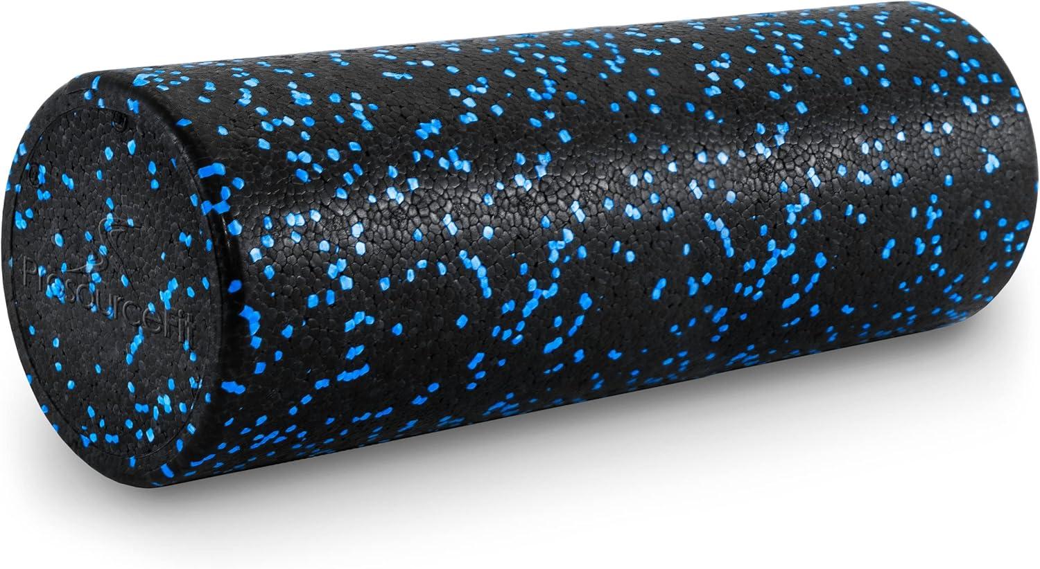 image:imageProsourceFit High Density Foam Rollers Long Firm Full Body Athletic Massage Tool for Back Stretching Yoga Pilates Post Workout Muscle RecuperationBlackBlue