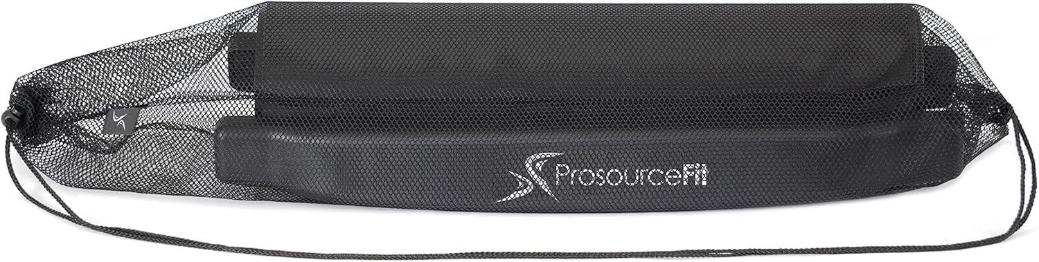 image:imageProsourceFit Slide Board Mat for Exercise 6 with End Stops Booties amp Carrying Bag for LowImpact Indoor Home Workouts and Sports TrainingStandard