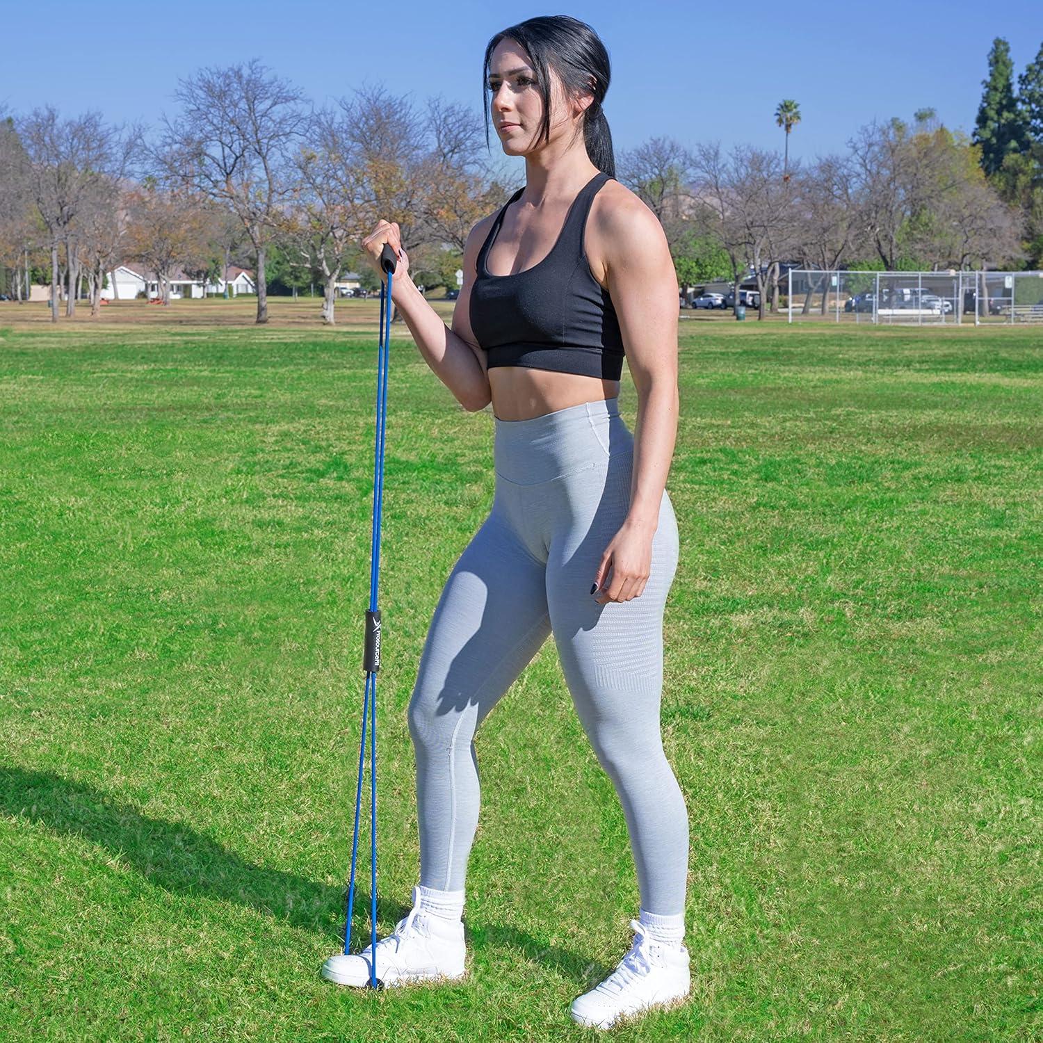 image:imageProsourceFit Toner Resistance Band 1520 lb Figure 8 Heavy Duty Workout Tube for Upper amp Lower Body Exercise