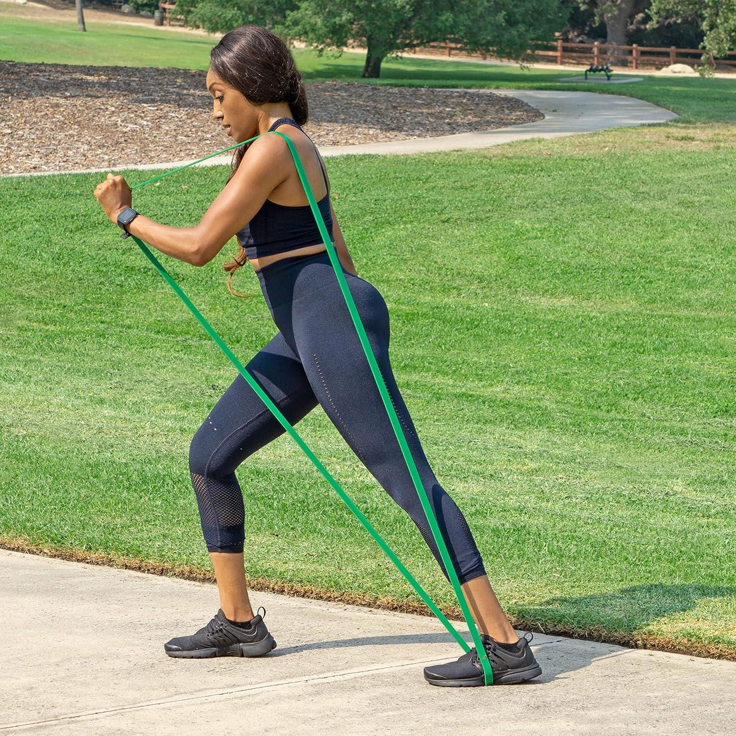 image:imageProsourceFit Xfit Power Resistance Bands Heavy Duty 41 Long for CrossTraining Assisted PullUps Powerlifting Mobility Full Body Workouts and StretchingGreen 30 to 50 lbs
