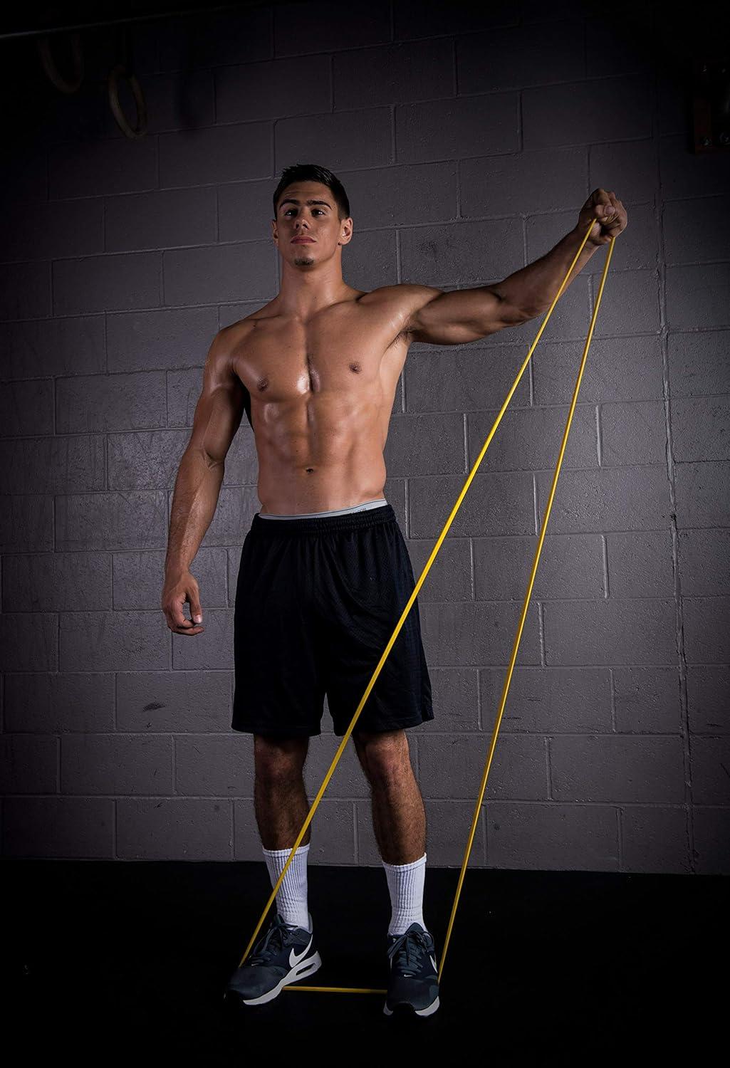 image:imageProsourceFit Xfit Power Resistance Bands Heavy Duty 41 Long for CrossTraining Assisted PullUps Powerlifting Mobility Full Body Workouts and StretchingYellow 10 to 35lbs