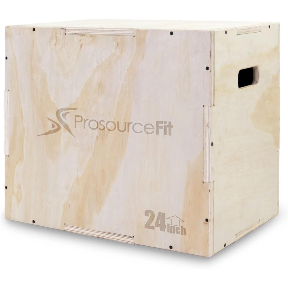 image:imageProsourceFit 3in1 Wood Plyometric Jump Box For Cross Conditioning Agility Vertical Jump Training amp Plyo WorkoutsSmooth Sanded Finish
