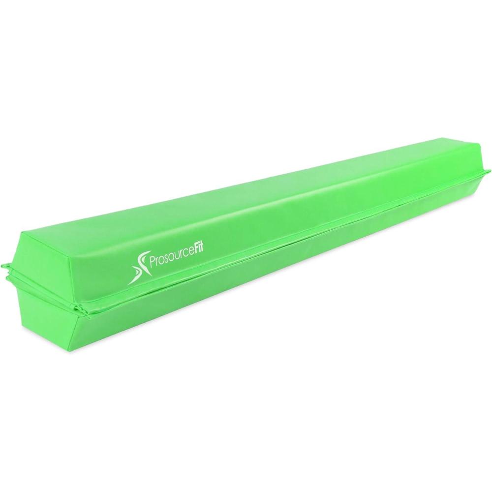 image:imageProsourceFit Gymnastics Balance Beam for Kids 9ft Long Firm Folding Floor Beam with NonSlip 4inch Wide Surface for Safe Gymnastics Practice at Home or GymGreen