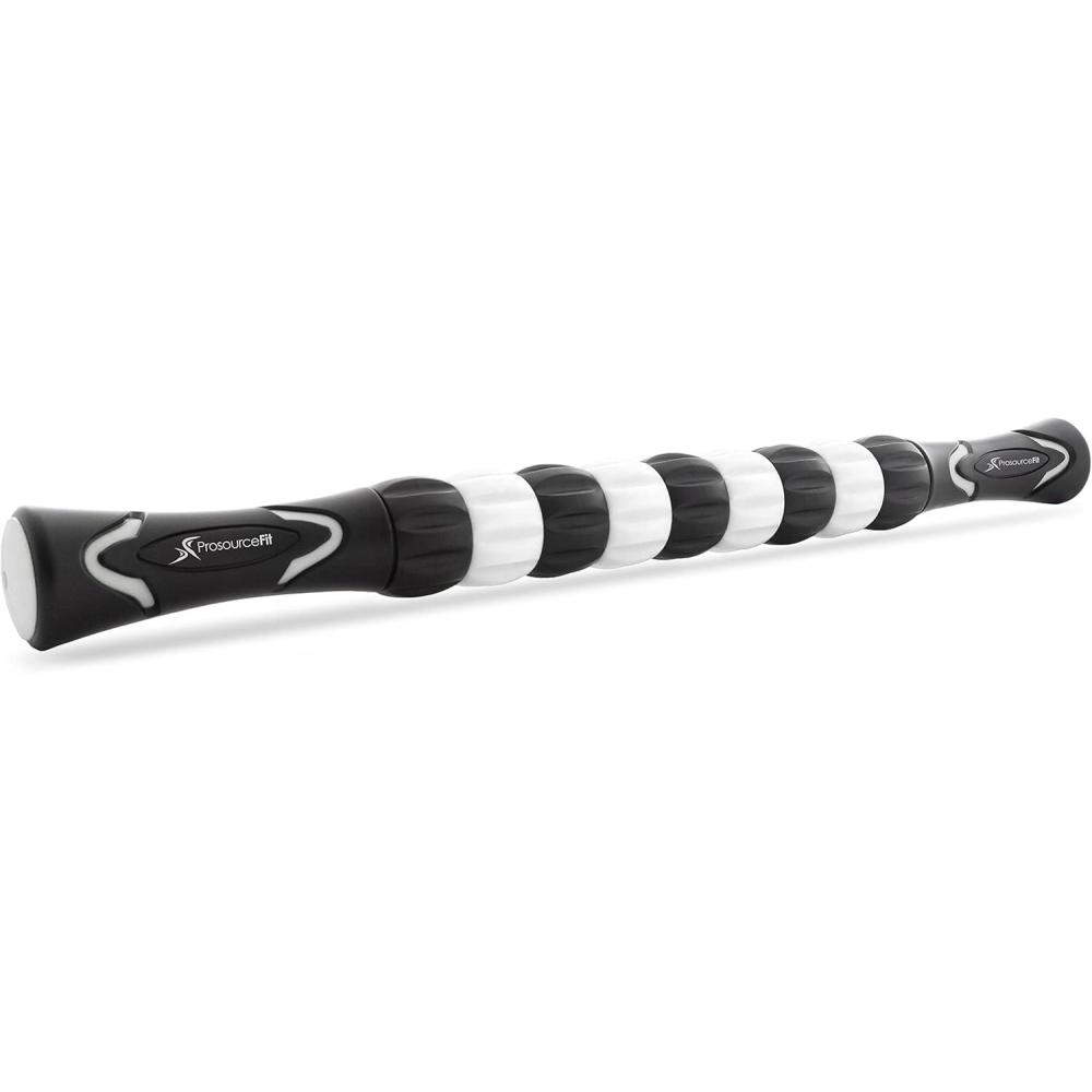 image:imageProsourceFit Massage Stick Roller 18 Handheld Portable SelfMyofascial Release Tool for Relief from Muscle PainCramps in Calves Shins Thighs and Back