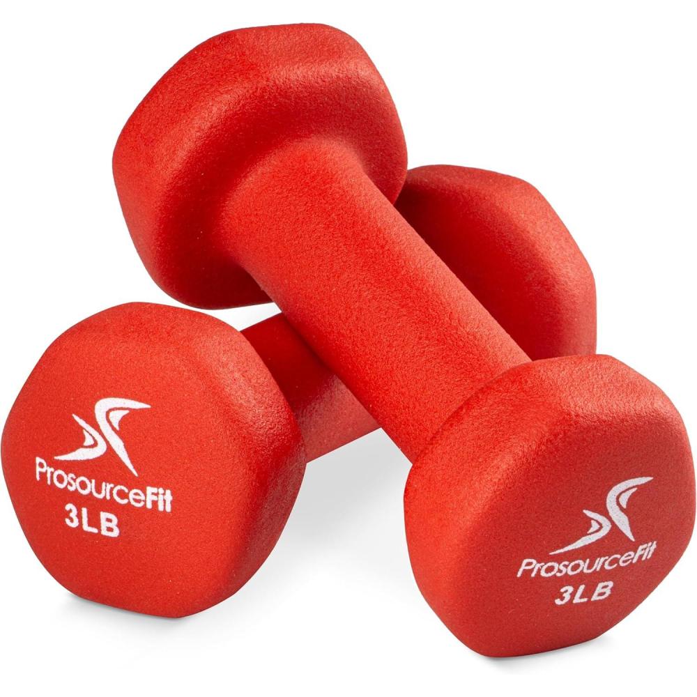 image:imageProsourceFit Neoprene Dumbbell Coated for NonSlip Grip 3 lb