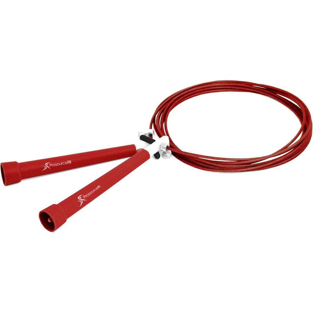 image:imageProsourceFit Speed Jump Rope 10 Adjustable Length Super Fast Turning for Cardio BoxingRed