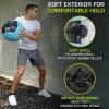 ProSource Soft Medicine Balls for CrossFit Wall Ball and Full Body Dynamic Exercises, Color-Coded Weights: 6, 8, 10, 14, 20, 25 lb.(Aqua 8 LB)
