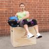 ProSource Soft Medicine Balls for CrossFit Wall Ball and Full Body Dynamic Exercises, Color-Coded Weights: 6, 8, 10, 14, 20, 25 lb.(Blue 14 LB)