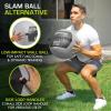ProSource Soft Medicine Balls for CrossFit Wall Ball and Full Body Dynamic Exercises, Color-Coded Weights: 6, 8, 10, 14, 20, 25 lb.(Gray 25 LB)