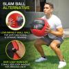 ProSource Soft Medicine Balls for CrossFit Wall Ball and Full Body Dynamic Exercises, Color-Coded Weights: 6, 8, 10, 14, 20, 25 lb.(Red 6 LB)