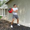 ProSource Soft Medicine Balls for CrossFit Wall Ball and Full Body Dynamic Exercises, Color-Coded Weights: 6, 8, 10, 14, 20, 25 lb.(Red 6 LB)