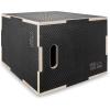 ProsourceFit 3-in-1 Wood Plyometric Jump Box For Cross Conditioning, Agility, Vertical Jump Training & Plyo Workouts(Textured Grid Surface)