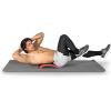 ProsourceFit Abdominal AB Mat 15” x 12” High Density Core Trainer(Black/Red)