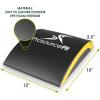 ProsourceFit Abdominal AB Mat 15” x 12” High Density Core Trainer(Black/Yellow)