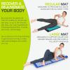 ProsourceFit Acupressure Mat and Pillow Set for Back/Neck Pain Relief and Muscle Relaxation(Black/Aqua)