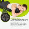 ProsourceFit Acupressure Mat and Pillow Set for Back/Neck Pain Relief and Muscle Relaxation(Black/Black)