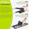 ProsourceFit Acupressure Mat and Pillow Set for Back/Neck Pain Relief and Muscle Relaxation(Black/Black)
