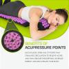 ProsourceFit Acupressure Mat and Pillow Set for Back/Neck Pain Relief and Muscle Relaxation(Black/Pink)