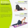ProsourceFit Acupressure Mat and Pillow Set for Back/Neck Pain Relief and Muscle Relaxation(Black/Pink)