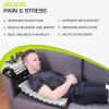 ProsourceFit Acupressure Mat and Pillow Set for Back/Neck Pain Relief and Muscle Relaxation(Black/White)