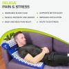 ProsourceFit Acupressure Mat and Pillow Set for Back/Neck Pain Relief and Muscle Relaxation(Blue/White)