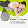ProsourceFit Acupressure Mat and Pillow Set for Back/Neck Pain Relief and Muscle Relaxation(Grey/Grey)