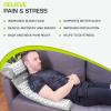 ProsourceFit Acupressure Mat and Pillow Set for Back/Neck Pain Relief and Muscle Relaxation(Grey/White)