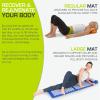 ProsourceFit Acupressure Mat and Pillow Set for Back/Neck Pain Relief and Muscle Relaxation(Orange/White)