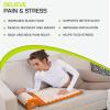 ProsourceFit Acupressure Mat and Pillow Set for Back/Neck Pain Relief and Muscle Relaxation(Orange/White)