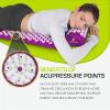 ProsourceFit Acupressure Mat and Pillow Set for Back/Neck Pain Relief and Muscle Relaxation(Purpule/White)