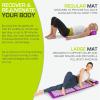 ProsourceFit Acupressure Mat and Pillow Set for Back/Neck Pain Relief and Muscle Relaxation(Purpule/White)