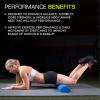 ProsourceFit Flex Foam Rollers & Half-Round Foam Rollers 12” & 36” for Muscle Massage, Physical Therapy, Core & Balance Exercises Stabilization, Pilates(Blue 36″x3″)