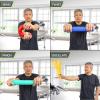 ProsourceFit Flex and Twist Bars Sets and Singles, Resistance Bars for Occupational Therapy, Tennis Elbow Treatment, and Wrist Strengthening, 12-in Long Compact Rubber Therapy Tool(10 LB)