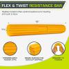 ProsourceFit Flex and Twist Bars Sets and Singles, Resistance Bars for Occupational Therapy, Tennis Elbow Treatment, and Wrist Strengthening, 12-in Long Compact Rubber Therapy Tool(5 LB)