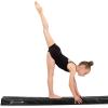 ProsourceFit Gymnastics Balance Beam for Kids, 9ft Long Firm Folding Floor Beam with Non-Slip 4-inch Wide Surface for Safe Gymnastics Practice at Home or Gym(Black)