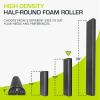 ProsourceFit High Density Foam Rollers – inches long. Firm Full Body Athletic Massager for Back Stretching, Yoga, Pilates, Post Workout Trigger Point Release(Black – 18″ X 3″)