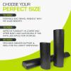 ProsourceFit High Density Foam Rollers – inches long. Firm Full Body Athletic Massager for Back Stretching, Yoga, Pilates, Post Workout Trigger Point Release(Black – 18″ X 3″)