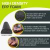 ProsourceFit High Density Foam Rollers – inches long. Firm Full Body Athletic Massager for Back Stretching, Yoga, Pilates, Post Workout Trigger Point Release(Black – 18″ X 3″)