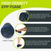 ProsourceFit High Density Foam Rollers Long, Firm Full Body Athletic Massage Tool for Back Stretching, Yoga, Pilates, Post Workout Muscle Recuperation(Black/Blue)