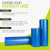 ProsourceFit High Density Foam Rollers Long, Firm Full Body Athletic Massage Tool for Back Stretching, Yoga, Pilates, Post Workout Muscle Recuperation(Blue)