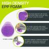 ProsourceFit High Density Foam Rollers Long, Firm Full Body Athletic Massage Tool for Back Stretching, Yoga, Pilates, Post Workout Muscle Recuperation(Purple)