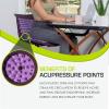 ProsourceFit Ki Acupressure Mat and Pillow Set with 100% Natural Linen for Back/Neck Pain Relief and Muscle Relaxation, Royal Lilac