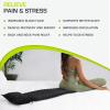 ProsourceFit Ki Acupressure Mat and Pillow Set with 100% Natural Linen for Back/Neck Pain Relief and Muscle Relaxation(Black Pearl)